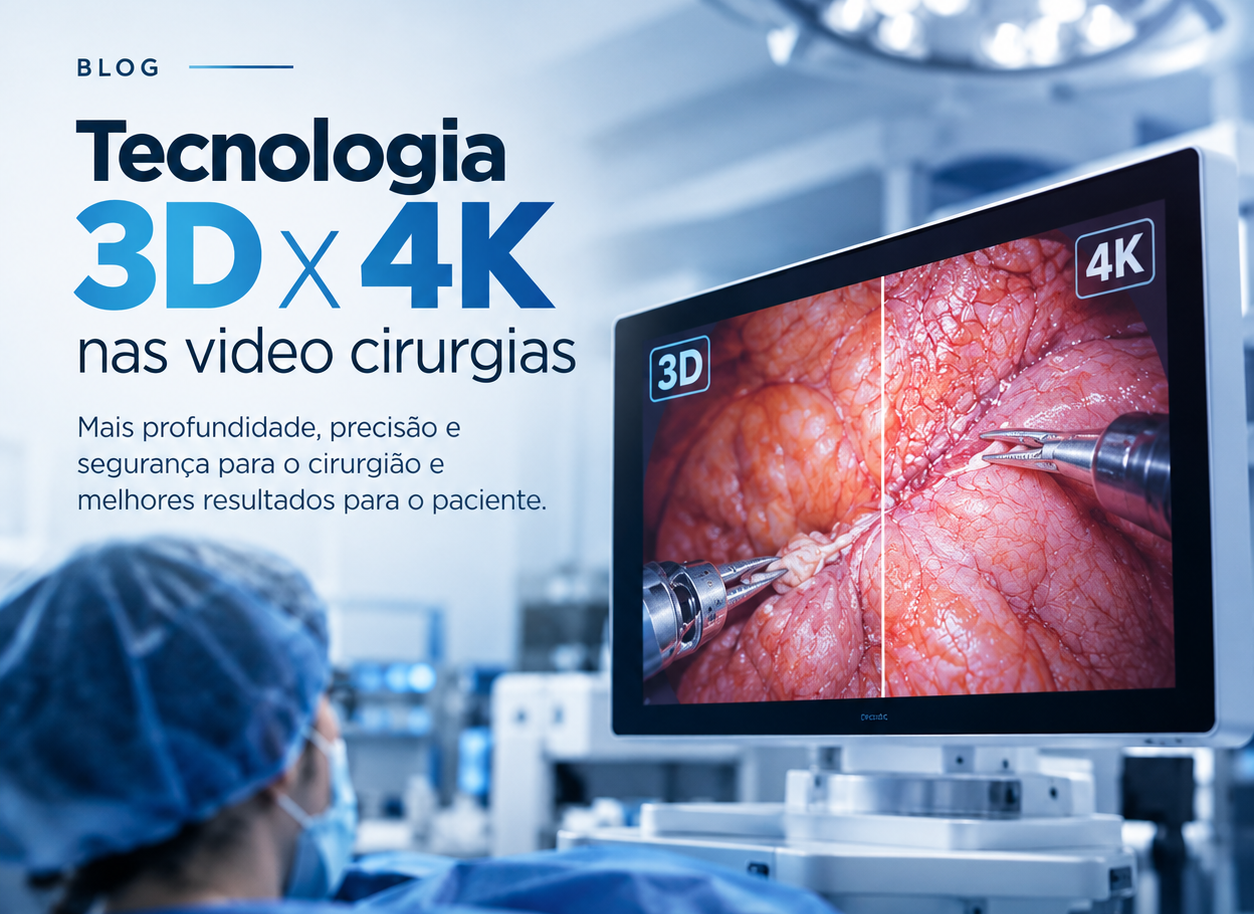 3D x 4K: qual a diferença na vídeo cirurgia?